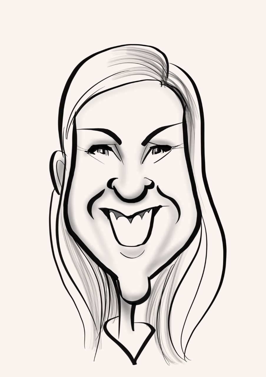 Caricature of The Pole Hub instructor Emma H