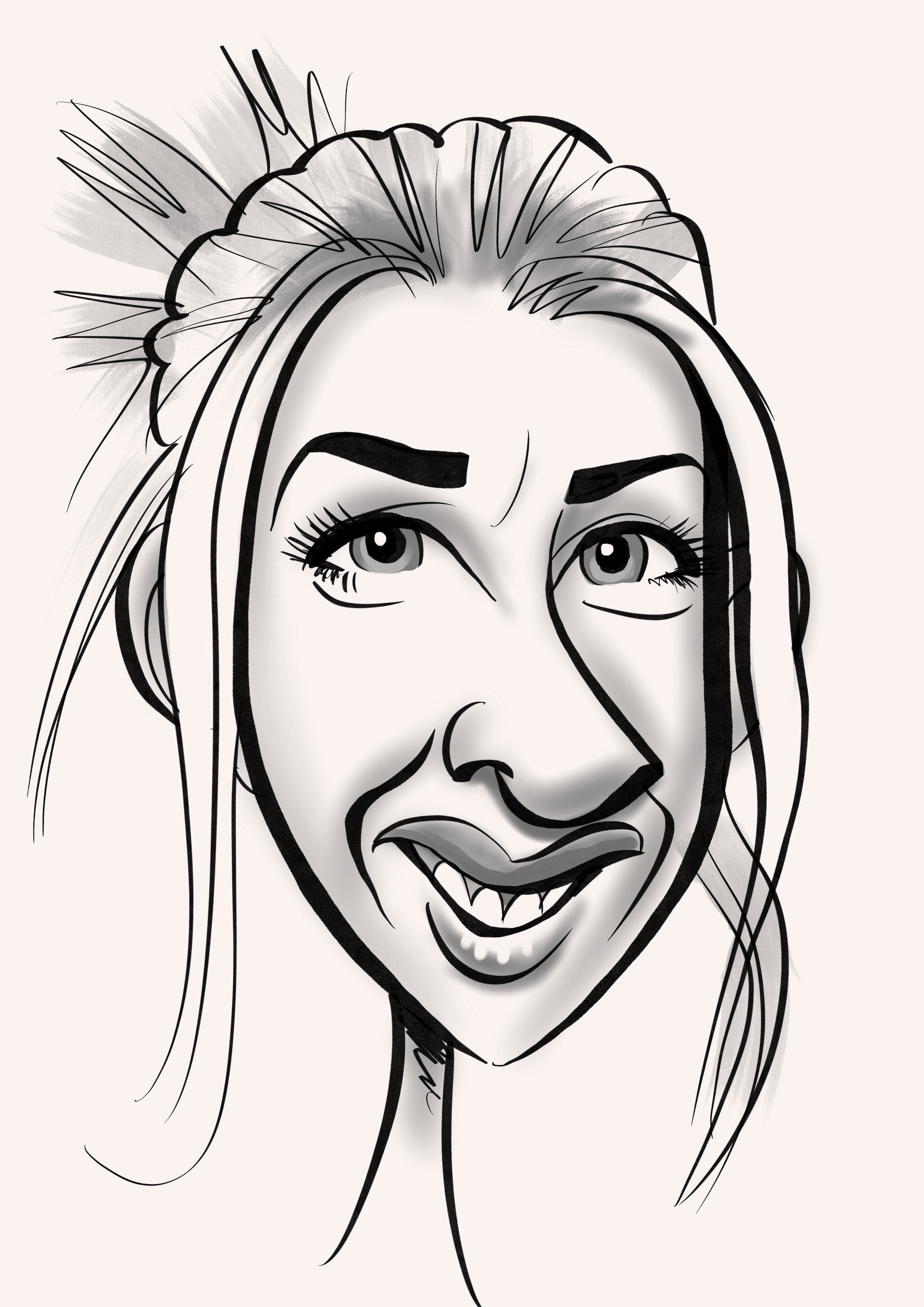 Caricature of The Pole Hub instructor Dee D
