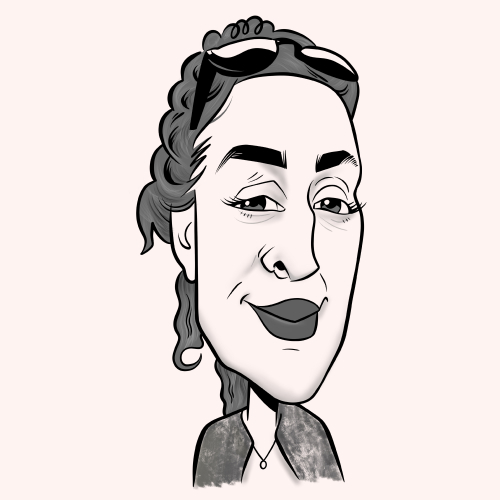 Caricature of The Pole Hub instructor Dominique P