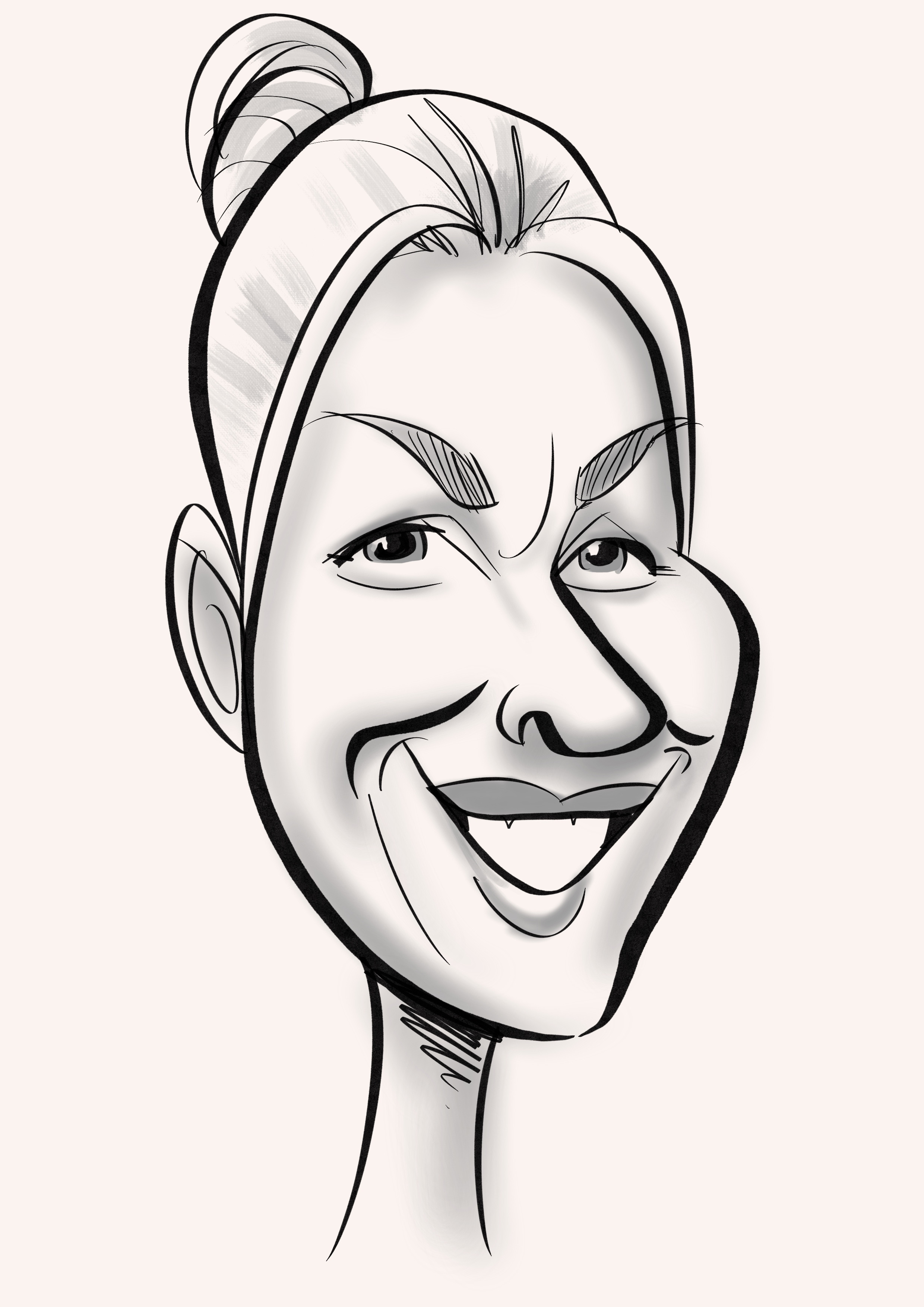 Caricature of The Pole Hub instructor Helen K