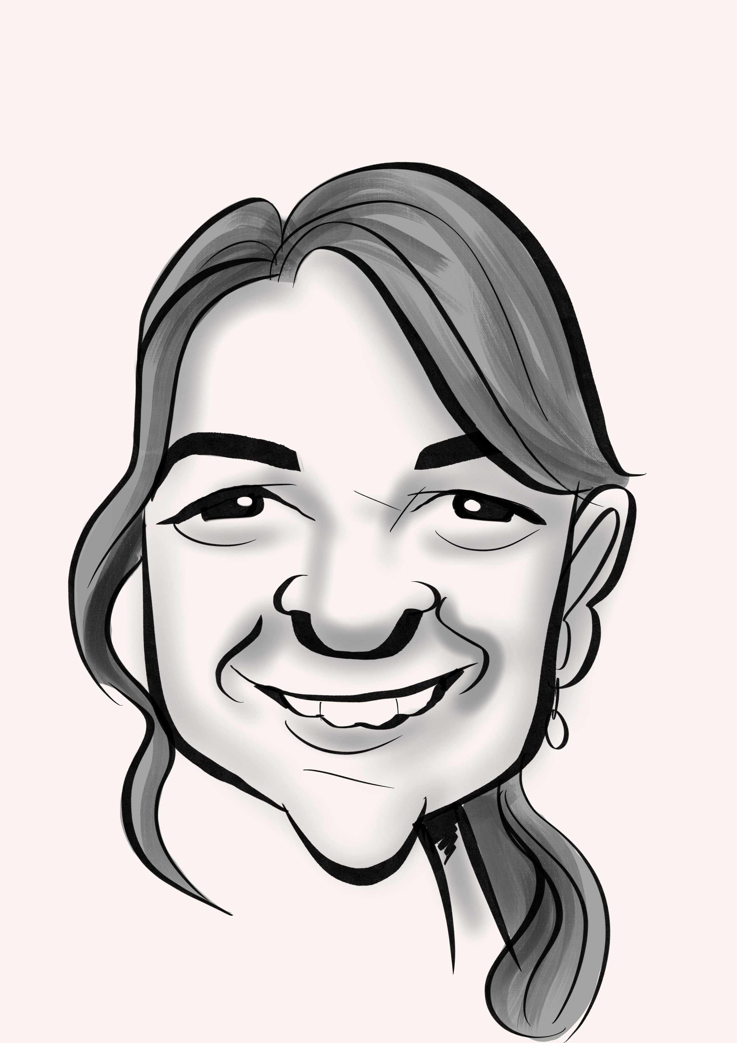 Caricature of The Pole Hub instructor Kelly K